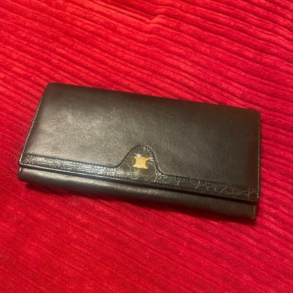 CELINE Blason Triomphe Long Wallet - Picture 2 of 12